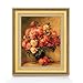 ルノワール Bouquet of Roses ばら F6 油絵直筆仕上げ｜ 絵画6号 554×463mm 複製画 ゴールド