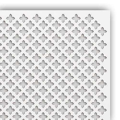Décor SEVILLA Plaque perforée en MDF Made in Germany - 122 x 61 cm - pour revêtement de radiateur, panneau de porte, grille d'aération ou paravent