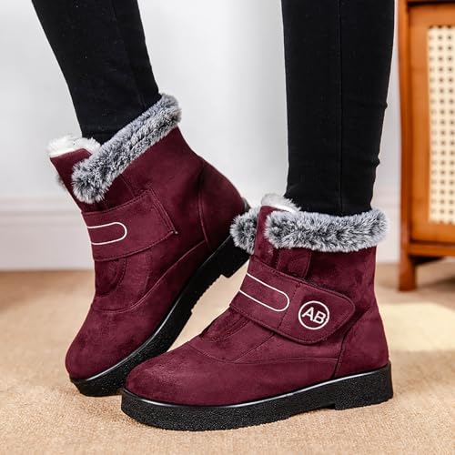 Bottes de neige chaudes doublées et imperméables avec semelle crantée antidérapante - 2