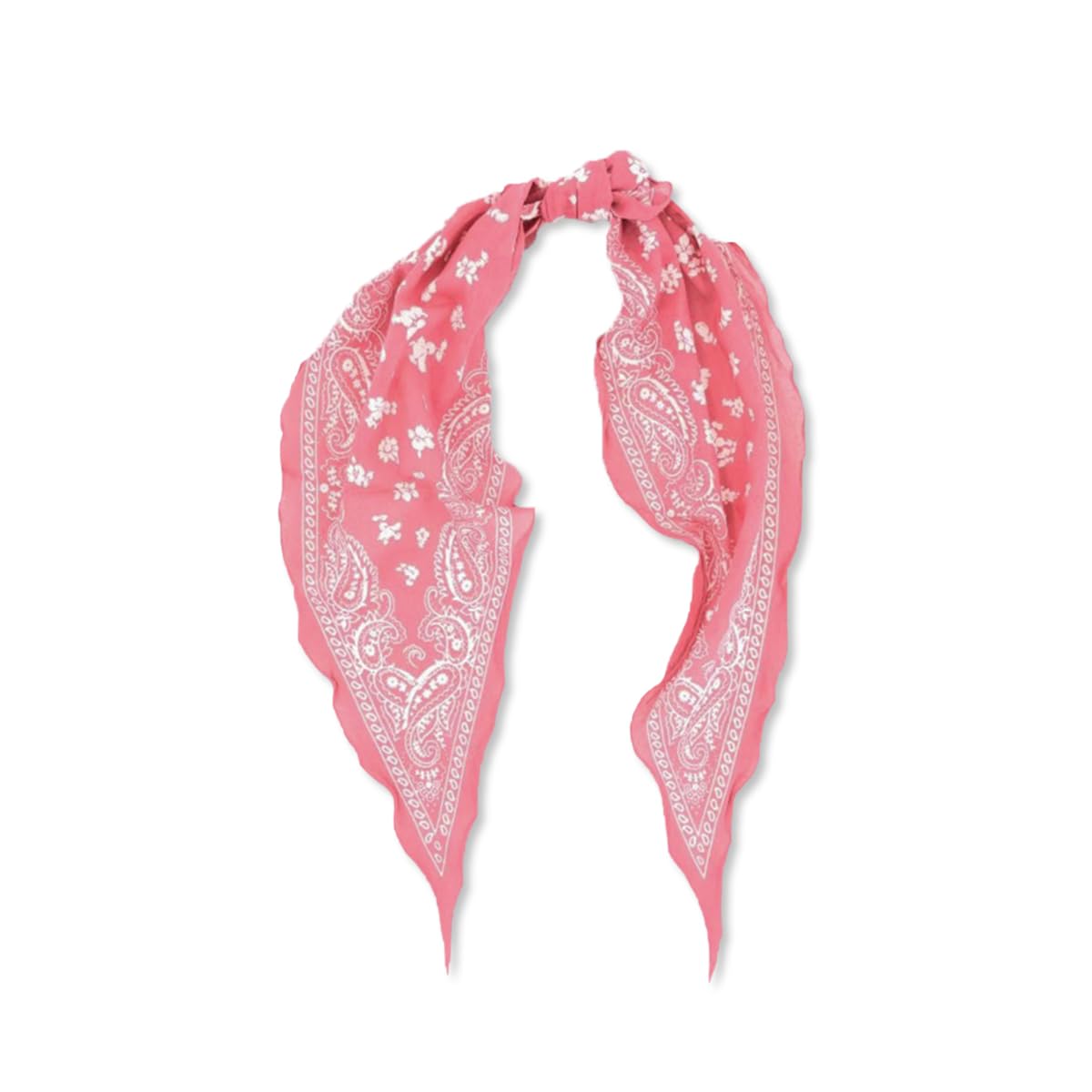LumiSyne American Vintage Paisley Floral Pattern Neckerchief Cotton Bandana Scarf Narrow Long Diamond Scarf Breathable Lightweight Small Neck Tie Headband Headdress Hair Scarf Handle Wrap Ribbon Scarf