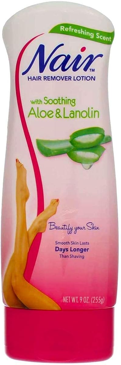 Hair Remover Lotion Aloe & Lanolin 9 Ounce (266ml) (2 Pack)