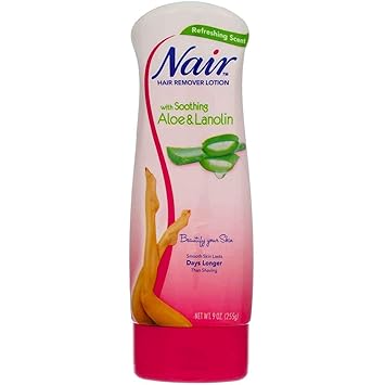 Nair Hair Remover Lotion Aloe & Lanolin 9 Ounce 266ml 2 Pack