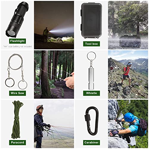 Gifts for Men Dad Him - Survival Kits, Survival Gear and Equipment 15 in 1 - Image 5