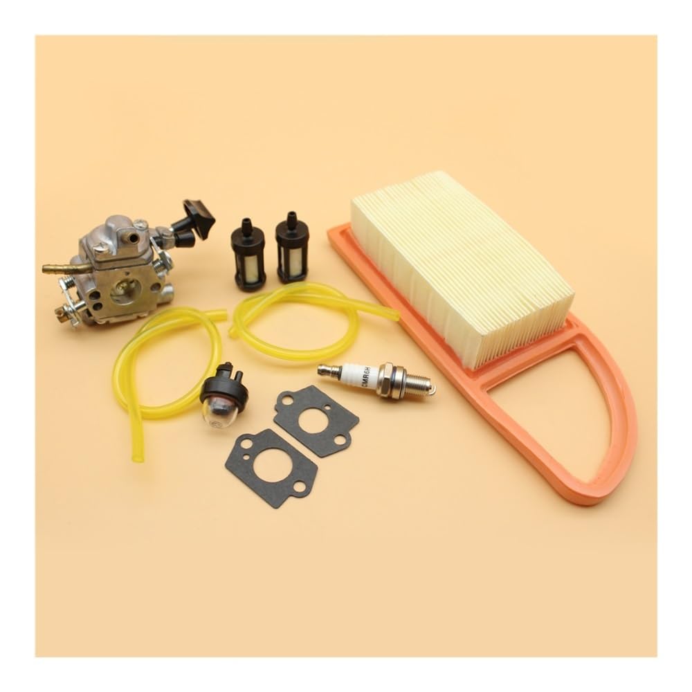 Kit de Ajuste carburador, Filtro, Manguera Combustible, cebador y Bombilla for soplador Mochila BR550, BR600 BR500 C1Q-S183
