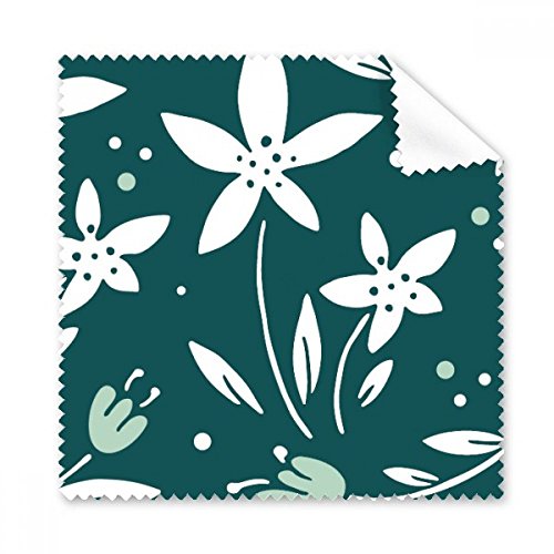 Nettoyeur écran tissu lunettes chiffon de nettoyage peinture plante verte 5pcs