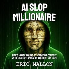 AI Slop Millionaire Audiolibro Por Eric Mallon arte de portada