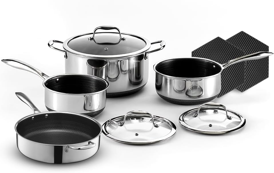 HexClad 10-Piece Set with Sauté