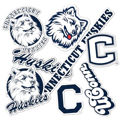 Autocollant vinyle UConn Huskies authentique Desert Cactus T2 pour une finition premium