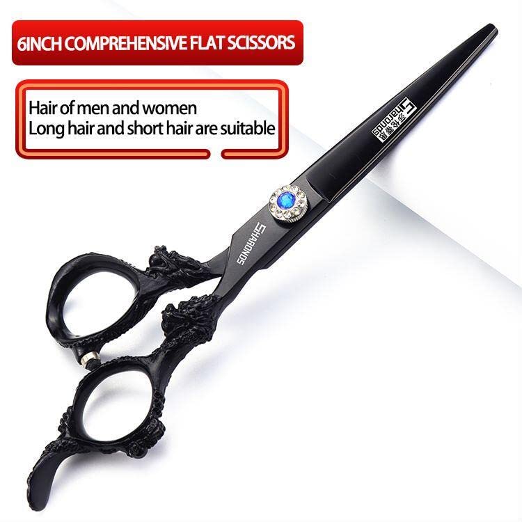 Profi Friseur Schere Barber Scheren Haar Schneiden 6/7 Zoll Hohe Qualität Effilierschere & Schneide Set (6-Zoll 3-teiliges Set)