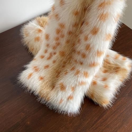 Fuzzy Leg Warmers Aesthetic Elk Therian Stuff Christmas Accessories Fur Leg Warmers Y2k Kawaii3