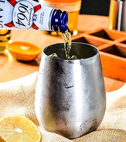 Taza de café de acero inoxidable 304 con diseño sofisticado para whisky 2