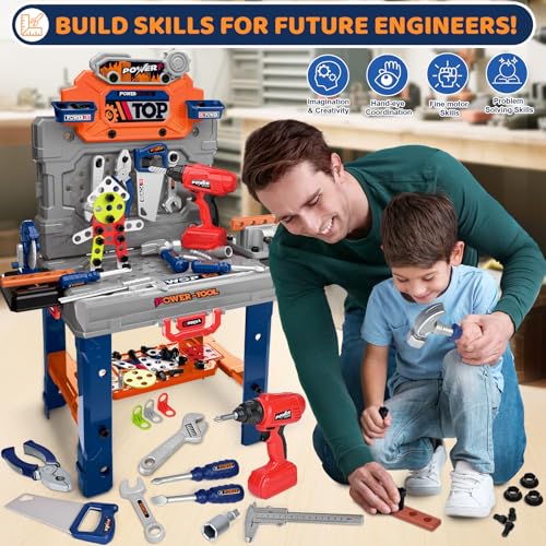 132 PCS Toddler Tool Bench Set