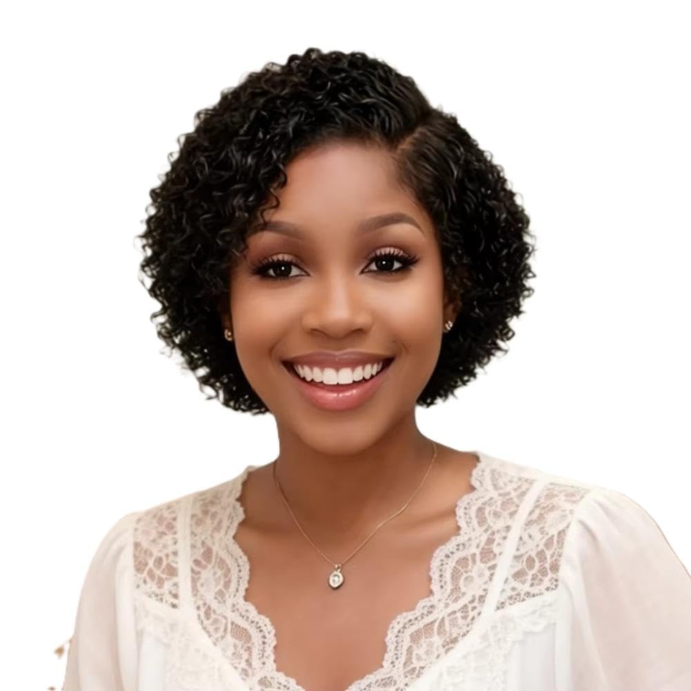 Haarpflege Lockige Wellenschnitt-13x4x1-Lace-Front-Perücke Aus Vorgezupftem Echthaar Für Frauen