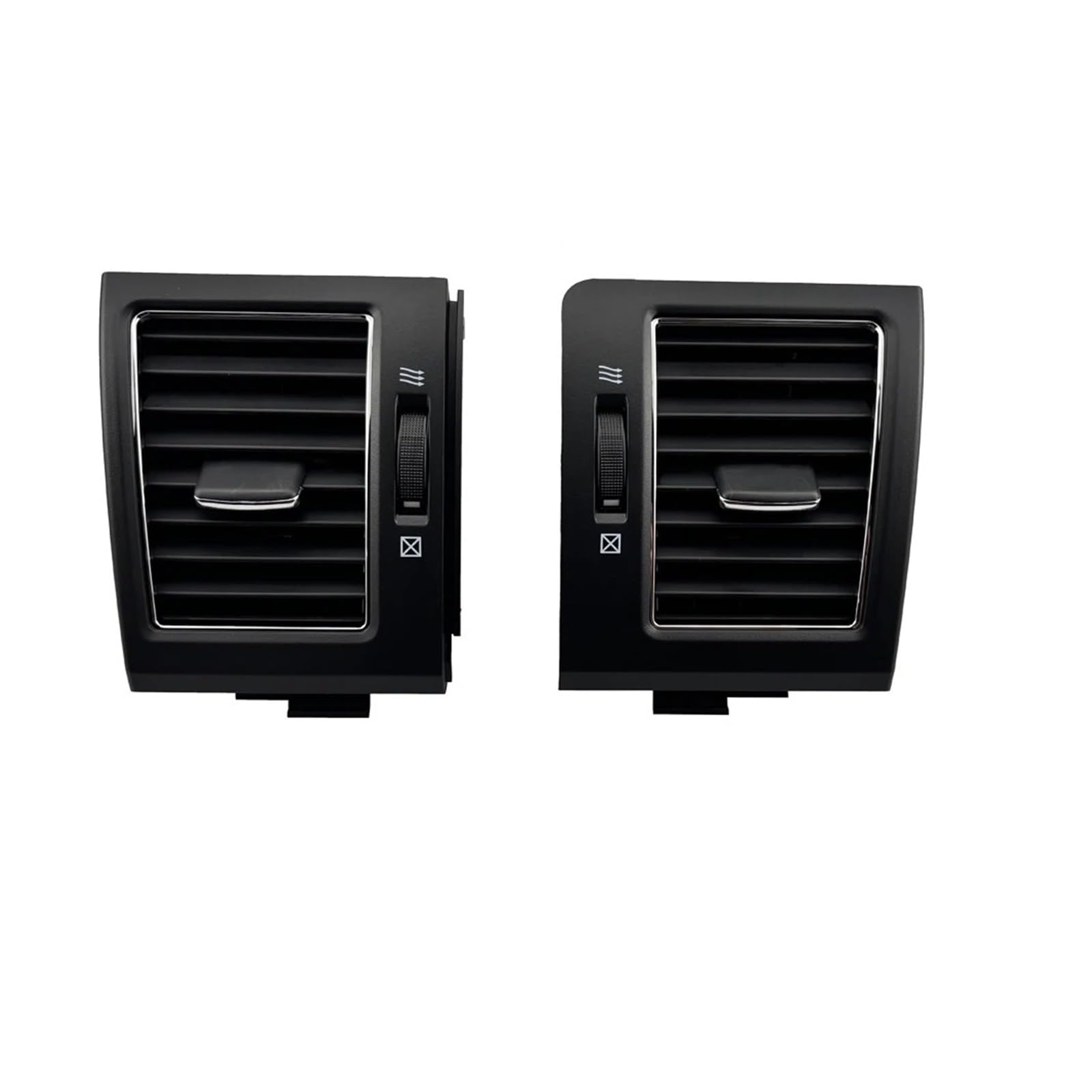 Car Air Conditioner Vent Car Dashboard Middle A/C Air Conditioner Outlet Assembly Conditioning Vents For Toyota For Land For Cruiser LC200 2008-2013(Black-LHD-RHD-A)