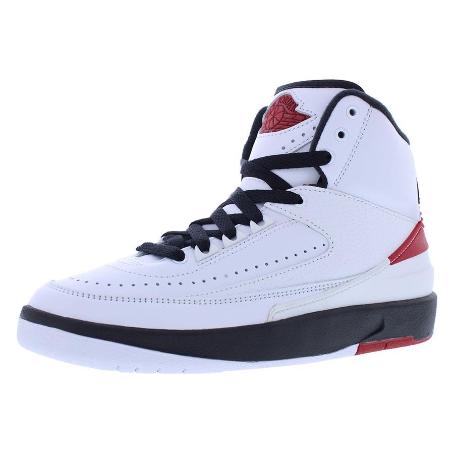 Jordan Air 2 Retro (Big Kid) White/Varsity Red/Black 6. | B2B