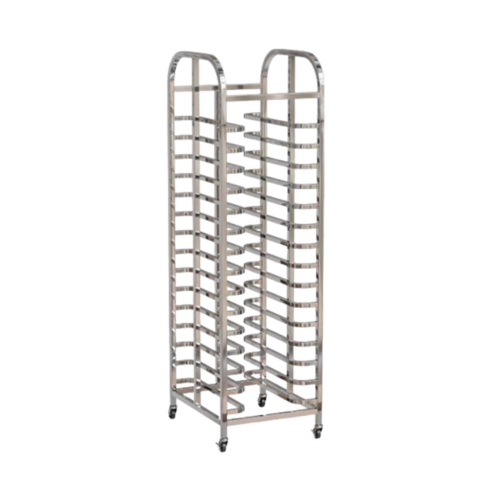 Étagère Robuste à 15 Niveaux pour plaques à Pain - Étagère à plaques de Cuisson Commerciale avec roulettes pour boulangeries, Restaurants et Services de Restauration (169x60x46cm)