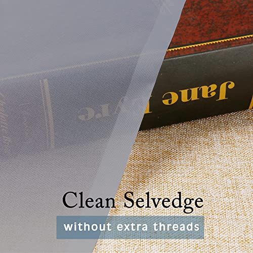 Image of OWENIE Grey Sheer Curtains 144 inch Extra Long, Elegant and Airy Drapes Translucent Window Treatments for Living Room /Bedroom, Grey, 2 Panels=84 inch Wide