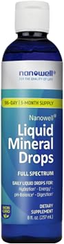 Liquid Mineral Drops Ionic Mineral Supplement | Full Spectrum Minerals | Magnesium, Chloride, Potassium | Low Sodium | Supports Daily Hydration & Electrolyte Balance | 96-Day Supply