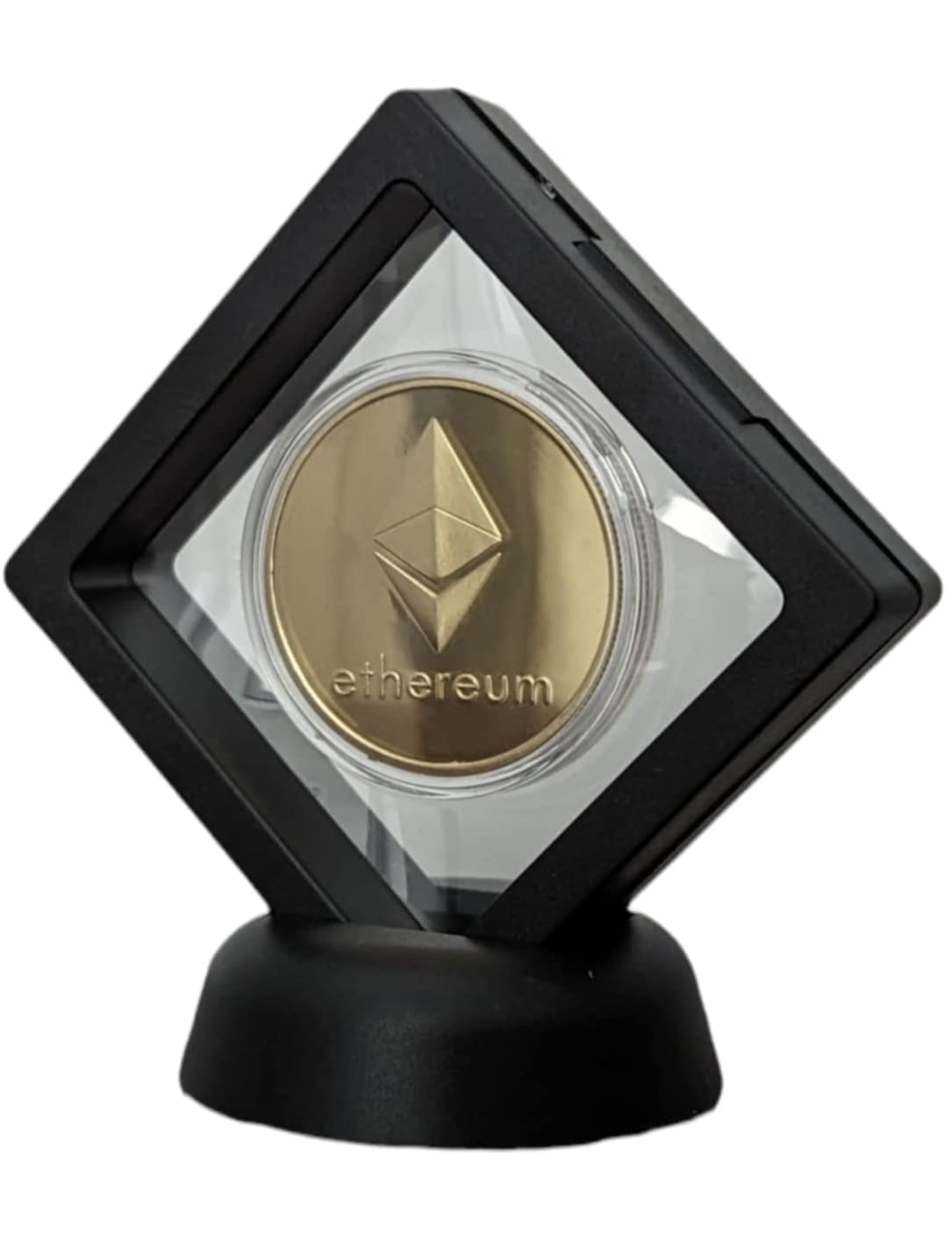 Generic Moneda Ethereum con vitrina, hogar, escritorio, decoración de mesa, moneda  virtual criptomoneda, moneda representa la red Ethereum y muestra tu apoyo  al mundo que te rodea : Amazon.com.mx: Juguetes y Juegos