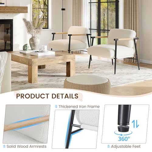 Sillón Acogedor Plegable Beige con Estructura Metálica miniatura 5