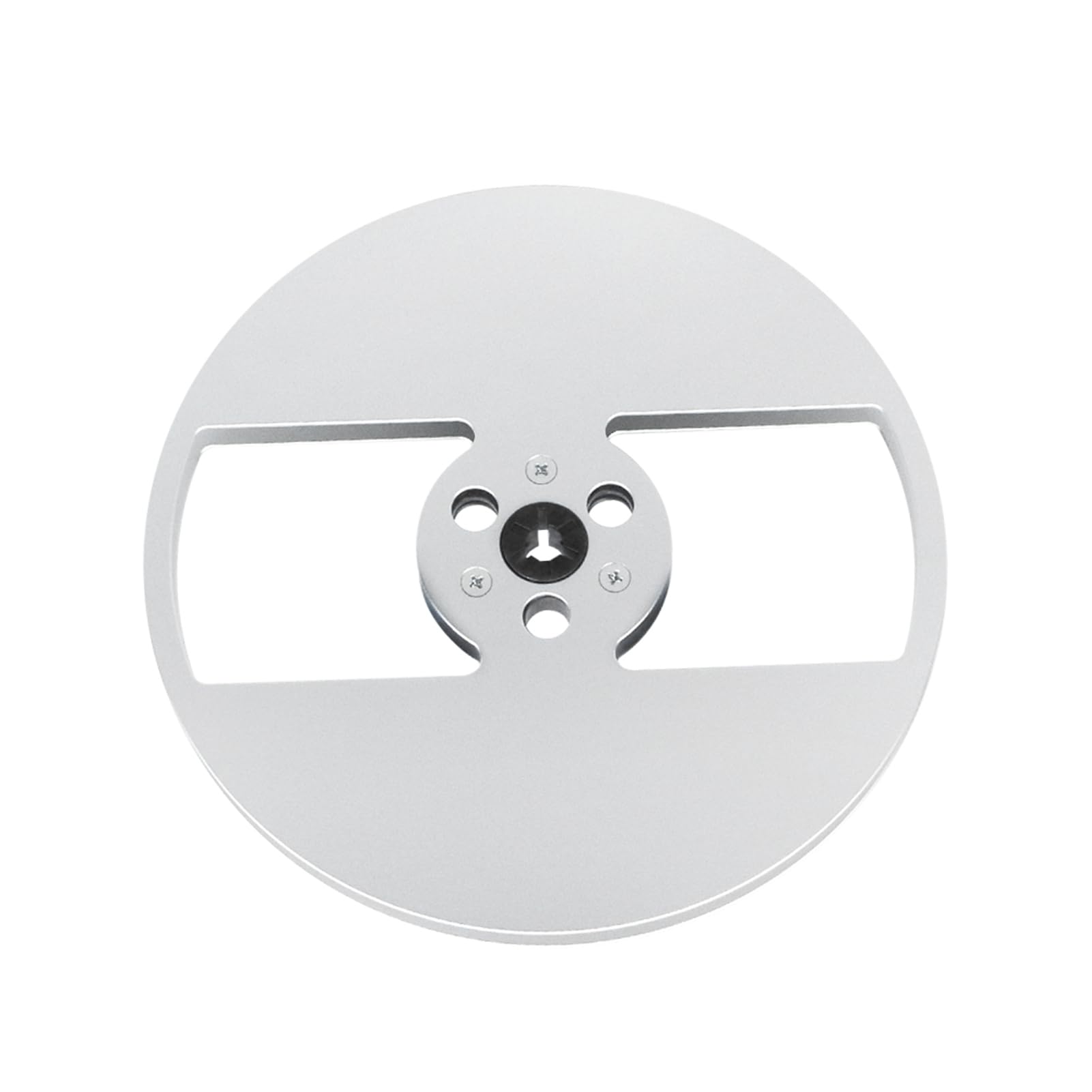 TWISAXC Corrosion Resistant Blank Reel for Open Reel Accessories Open Recorder Multi-Hole Tape Aluminum Alloy, Silver