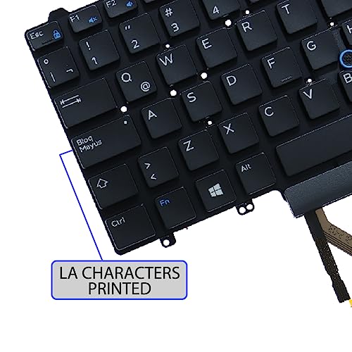 Clavier Dell Latitude E5470 E7470 espagnol rétroéclairé avec stick - 5