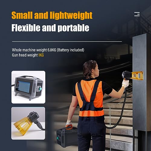 Image of Fiber Laser Engraver 20W(0.39mW) MAX Handheld Laser Engraving Machine with 100 x 100mm Lens for Metal & Non-Metal Materials Class 1