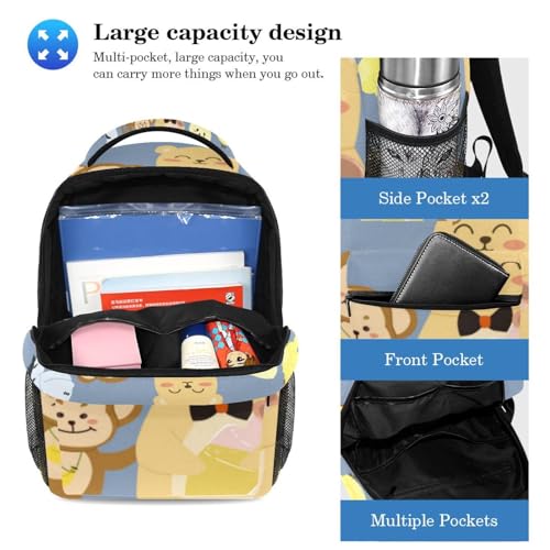 Sacs à dos de jour Lapins Silhouette ensemble de cartable enfant avec trousse multicolore - 3