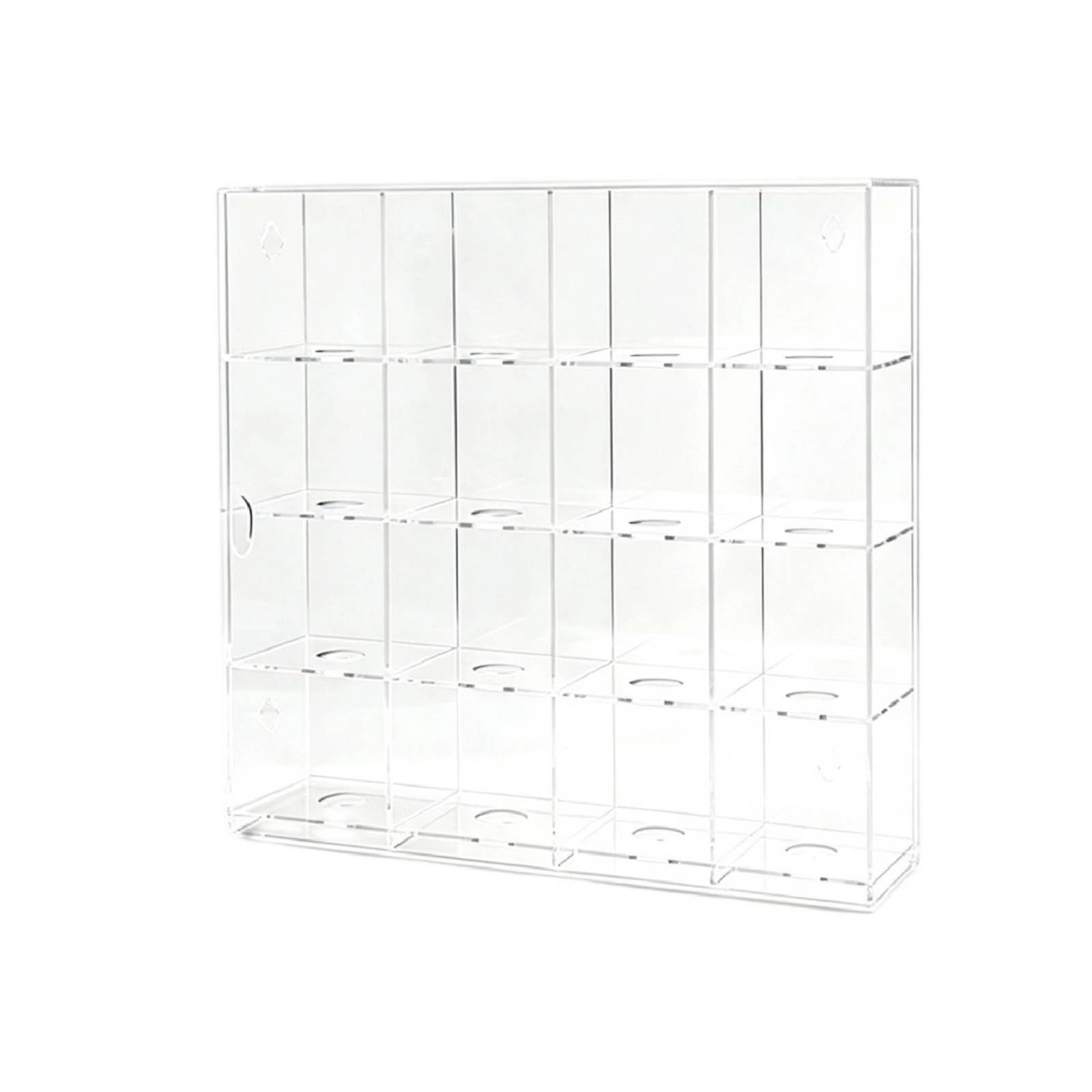 Caja Expositora Pelotas Golf Transparente Expositor Acrílico con Puerta slizante Metacrilato Organizador para Coleccionistas, Escritorio , 16 Rejillas