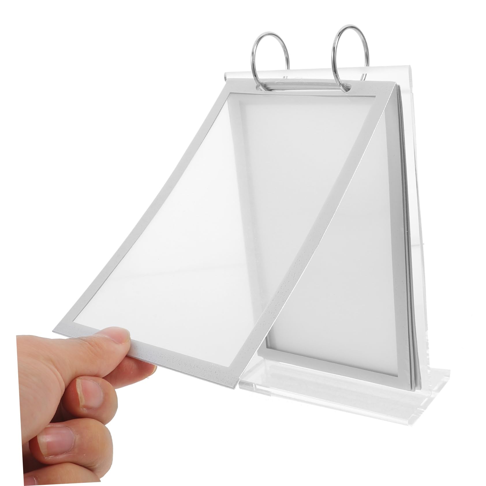 NUOBESTY 3stücke Menühalter Tischdisplay Stand Tischaufsteller Mit Stabiler Basis Für Vertikale Werbung Transparentes Für Menüs Preisschilder Tischkarten