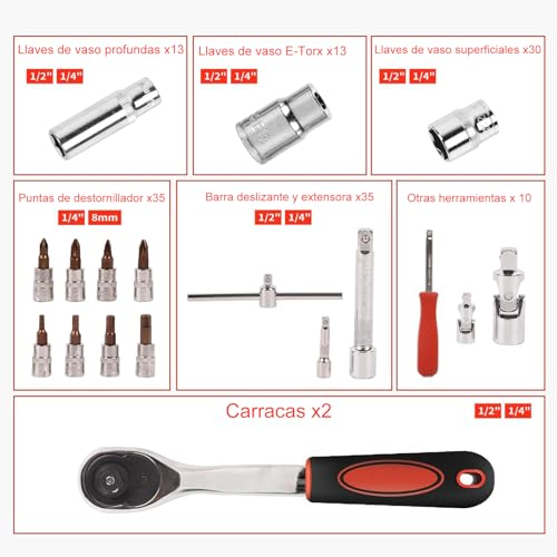 Herramientas Automotrices, Tools juego matraca y dados Marca GLIMALL (2)