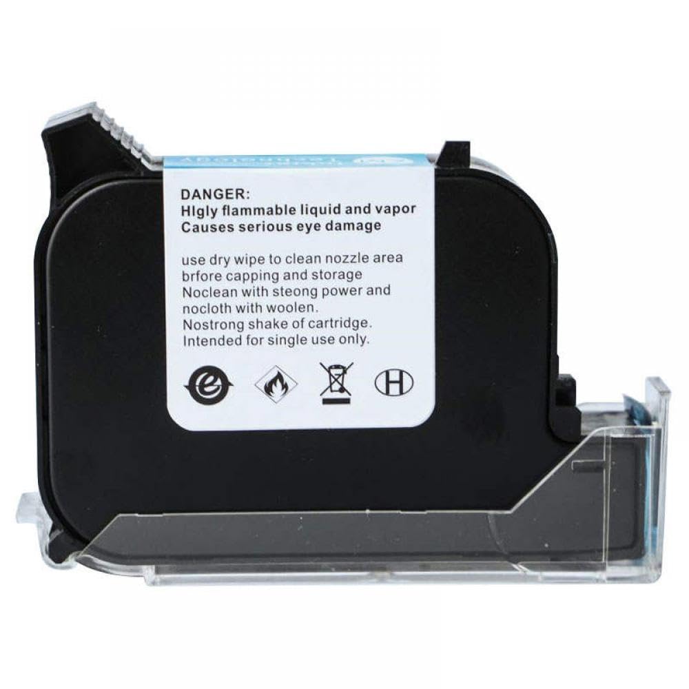 Cartucho de Tinta, Embalaje Sellado al vacío, Tinta for Impresora de inyección de Tinta, Datos, código de Barras, Etiqueta de Logotipo Compatible con(Black)
