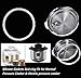 Silicone Sealing Ring and Universal Replacement Floater and Sealer for 5 or 6 Quart Pressure Cooker Models, Such as XL, YBD60-100, PPC780, PPC770 and PPC790