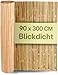 Praknu Bambus Balkon Sichtschutz - FSC® Zertifizierter, Natürlicher Bamus - Vielseitig Einsetzbar Im Innen- Und Außenbereich - Perfekt Für Balkone Und Gärten - 90 x 300cm