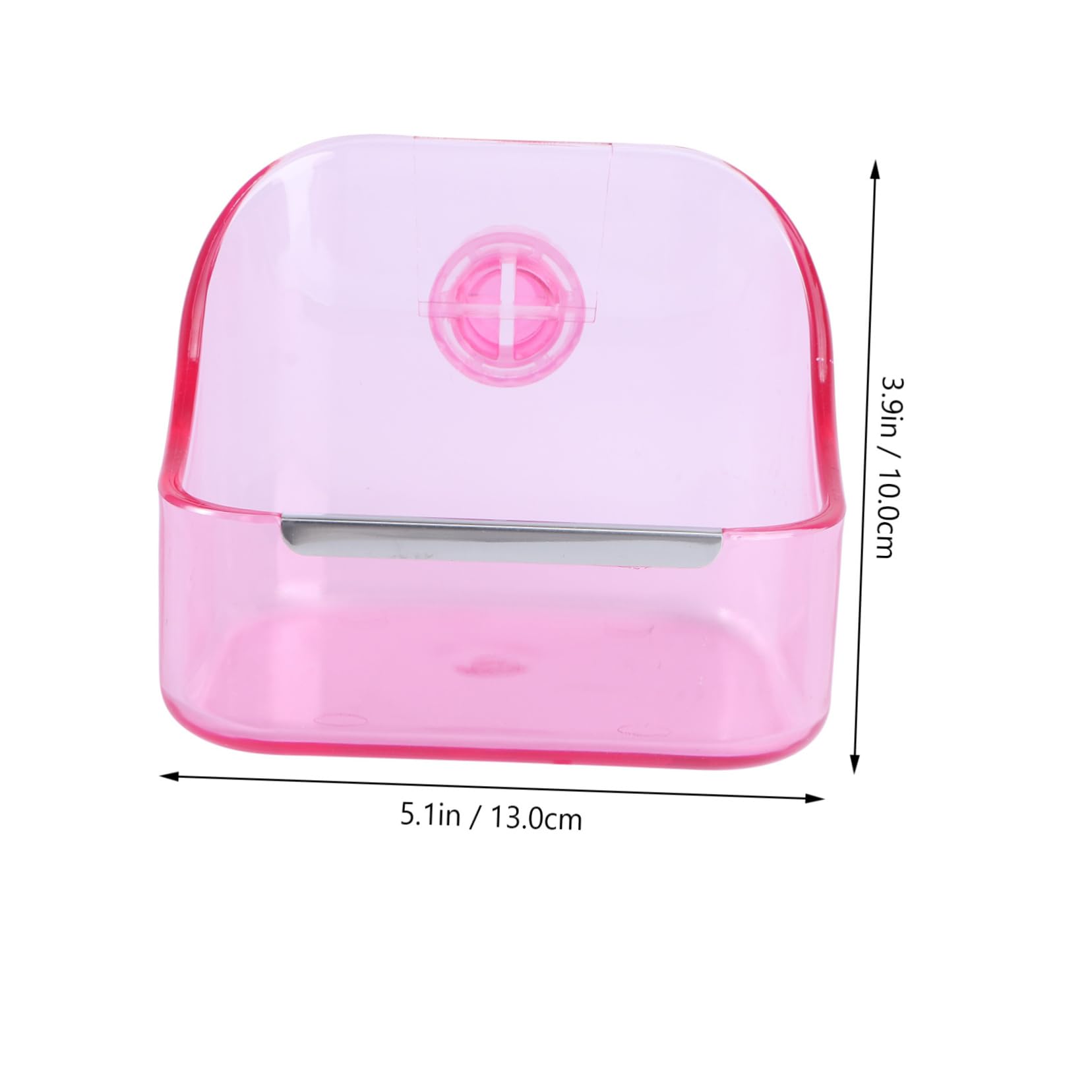 BESTonZON 1pc Small Pet Food Water Bowl Plastic Feeder for Rabbits Guinea Pigs Small Animals Easy to Reduces Waste for Cage Use