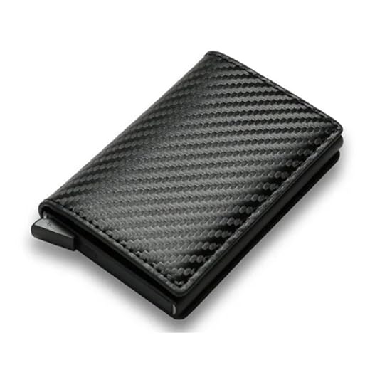 Carteira Porta Cartão Slim Antifurto Pop Up Em Couro Mágica Porta Cartão Rfid