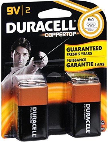 BATTERY ALKALINE 9V 2PK