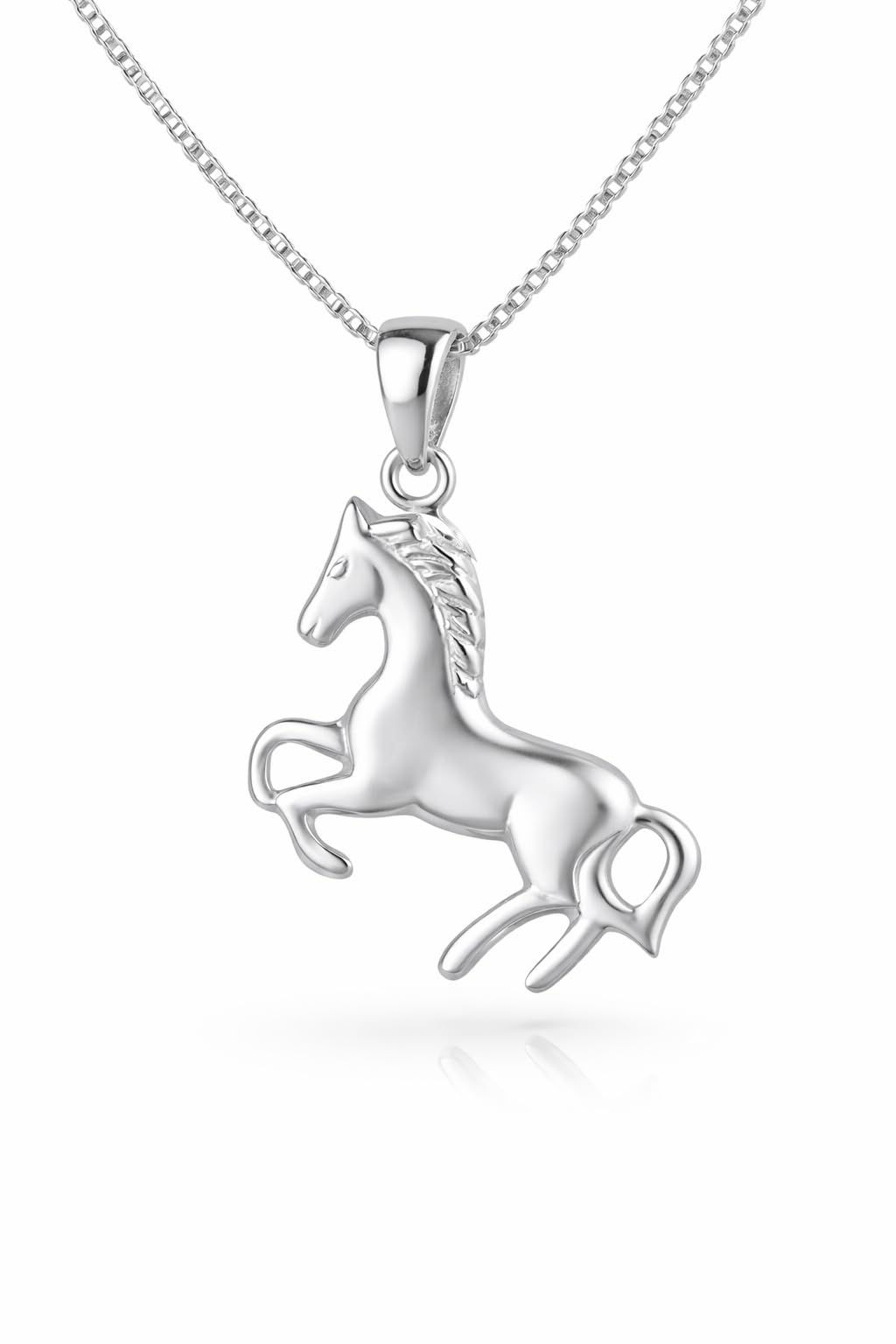 Set collana ciondolo piccolo cavallo Pony argento 925 ciondolo per bambini