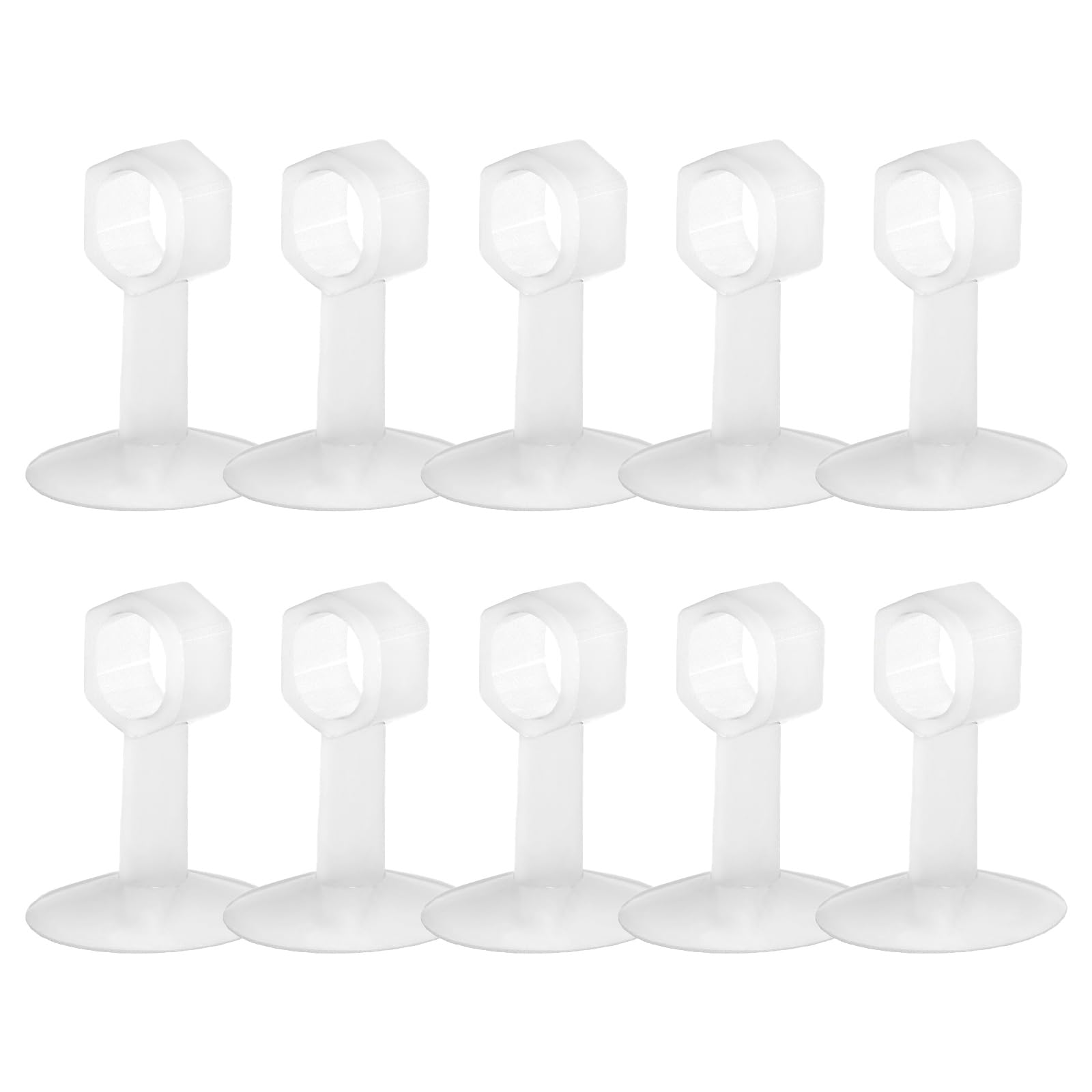 Stable Structure Plain Door Stoppers Wall Protecting Doorknob Bumpers Furniture Protecting Crash Pad for Bathroom Indoor Removable Door Stoppers