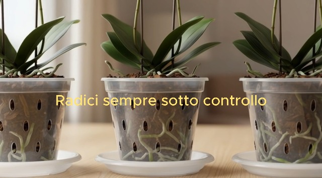 Vaso trasparente per orchidee Clivo con sottovoso al miglior prezzo