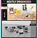 Jolboldy 3Pcs Iridescent Display Risers, Rainbow Acrylic Risers Display Stand Acrylic Cube Box for Collectibles Jewelry Perfume Handbag Food Dessert Party Show (Iridescent-3pcs)