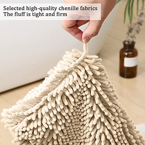 3-teiliges Badezimmerteppich-Set, Shaggy Ultra Weich Anti-Rutsch Badezimmermatten-Set, Inklusive U-förmiger Kontur-WC… – Bild 5