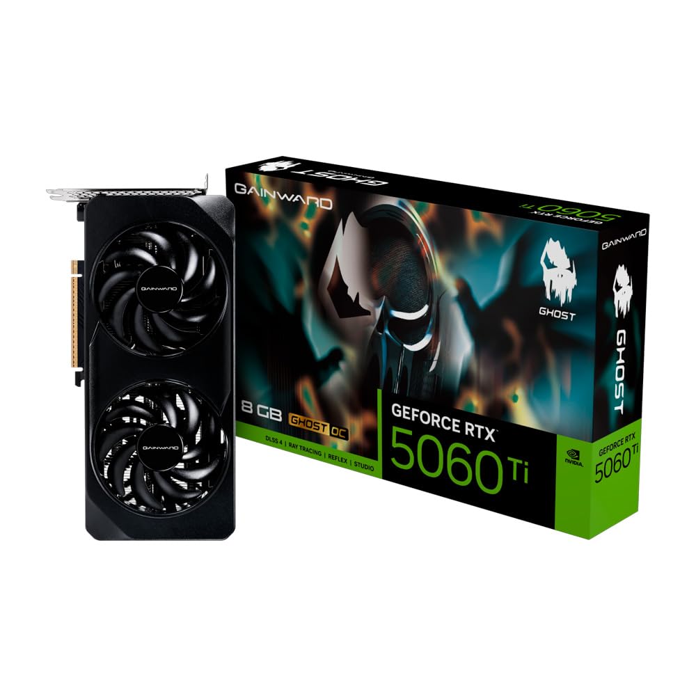 【新品】GAINWARD GEFORCE RTX5060Ti 8G Gainward RTX 5060 Ti Ghost OC, 8GB GDDR7, Dual Fan Video Gamer