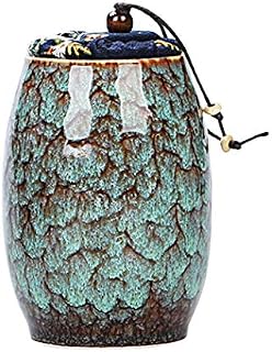 Kitchen Storage Jars with Lids, Vintage Style Tea Coffee Sugar Canisters Ceramics Food Storage Jar for Coffee,Tea,Spices and Nuts (Skyblue)