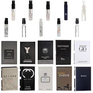 Men’s Cologne Sampler Set Discover 10 Popular Designer Fragrance Vials Featuring Top Brands for Every Occasion Mini Gift