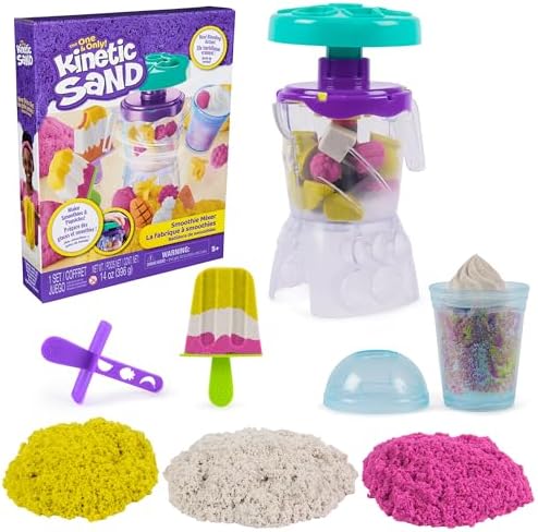Kinetic Sand, Smoothie Mixer Playset with 14 oz Play Sand, Tools ...