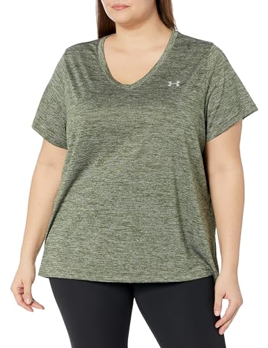Image of Under Armour Plus Size Tech Solid Short Sleeve V-Neck