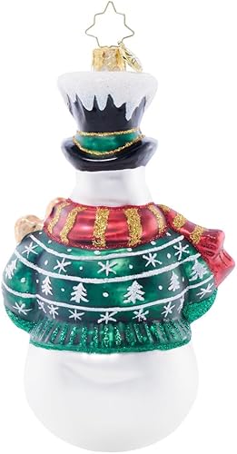 Miniatura 8 de Christopher Radko Adorno decorativo de cristal europeo hecho a mano para árbol de Navidad, amigo peludo festivo