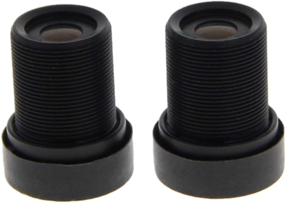 Fielect 6mm CCTV Camera Lens 720p Pixels 1/3" Security Camera Len for CCTV IP Camera Panoramic M12,2Pcs Black