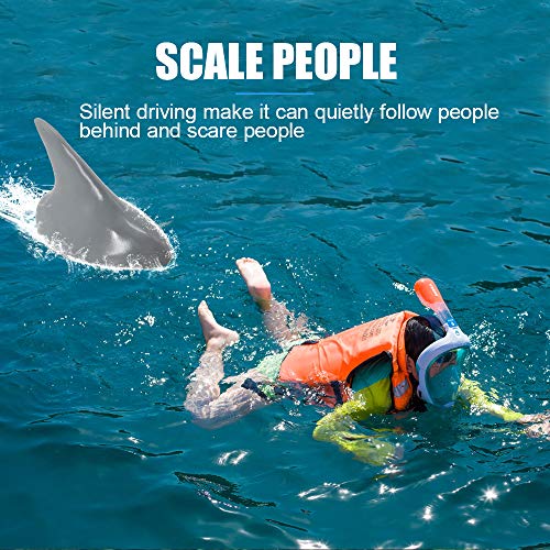 Jiangtao V302 RC Boat com Simulação Shark Fin Head 15km/h Electric Racing Boat para Piscinas 2.4G Co
